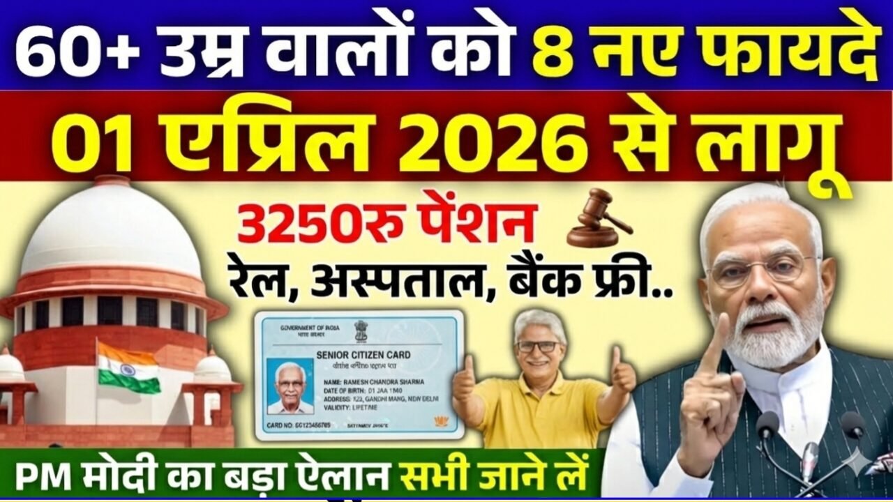 ​सीनियर सिटीजन कार्ड 2026 वरिष्ठ नागरिकों के लिए नई सुविधाएं और लाभ Senior Citizen Benefits 2026