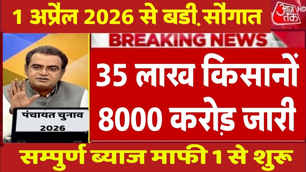 किसान कर्ज माफी लिस्ट 2026: सरकार ने दी बड़ी राहत; ₹2 लाख तक का कर्ज होगा माफ Karjmafi Update 2026